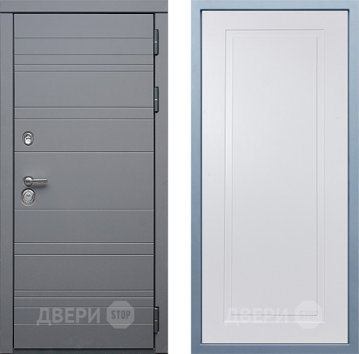 Входная металлическая Дверь Дива МД-39 Н-10 Белый в Дмитрове