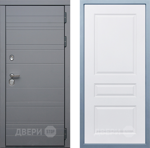 Входная металлическая Дверь Дива МД-39 Д-13 Белый в Дмитрове