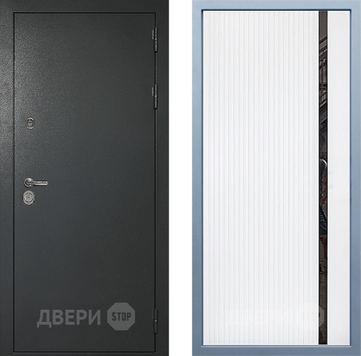 Входная металлическая Дверь Дива МД-40 Титан МХ-46 Белый матовый в Дмитрове