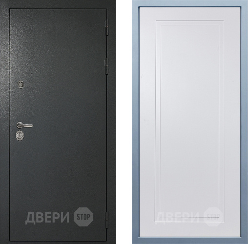Входная металлическая Дверь Дива МД-40 Титан Н-10 Белый в Дмитрове