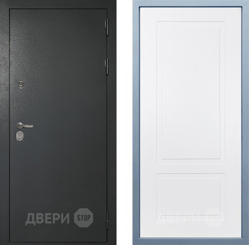 Входная металлическая Дверь Дива МД-40 Титан Н-7 Белый в Дмитрове