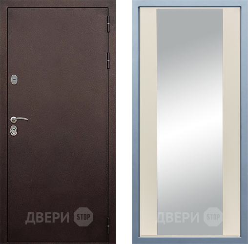 Дверь Дива МД-40 Медь Д-15 Зеркало Шампань в Дмитрове