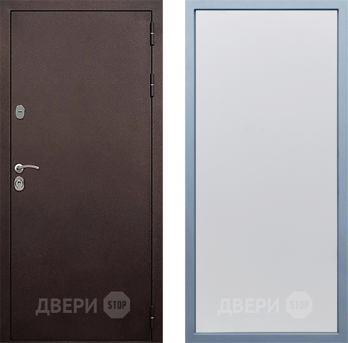 Входная металлическая Дверь Дива МД-40 Медь Н-1 Белый в Дмитрове