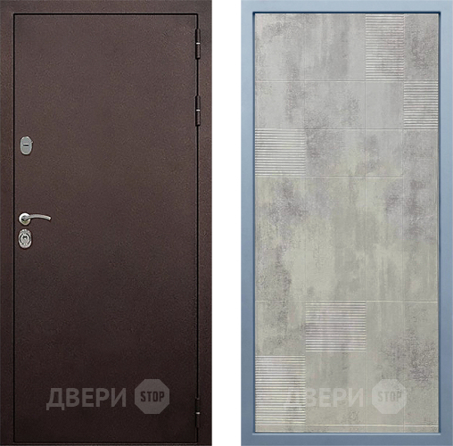 Входная металлическая Дверь Дива МД-40 Медь Д-4 Бетон темный в Дмитрове