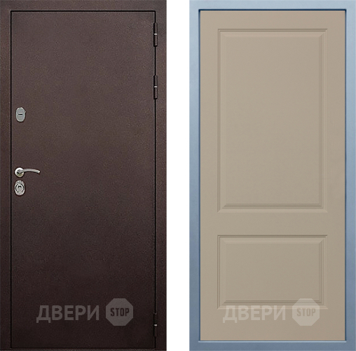 Входная металлическая Дверь Дива МД-40 Медь Д-7 Шампань в Дмитрове