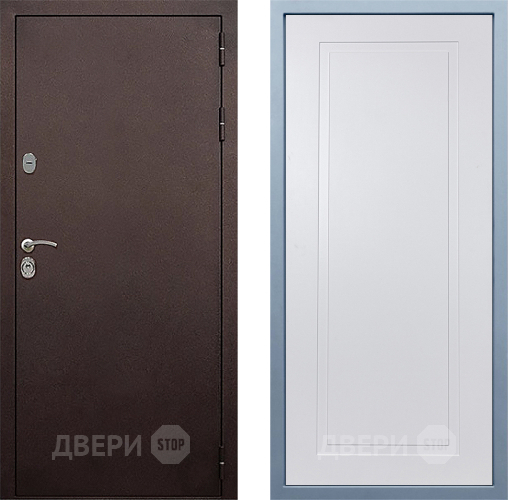 Дверь Дива МД-40 Медь Н-10 Белый в Дмитрове