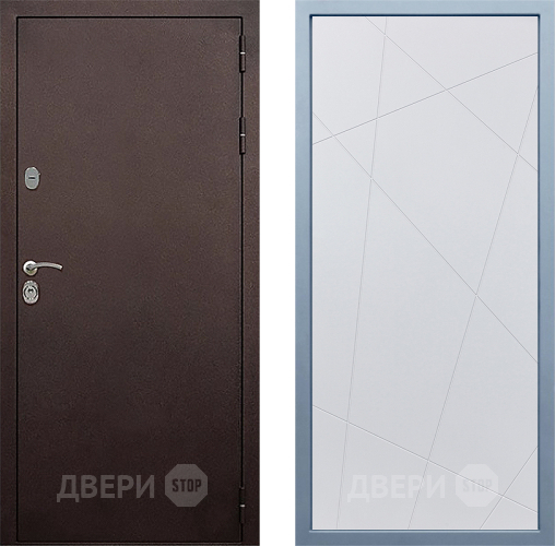 Дверь Дива МД-40 Медь Д-11 Белый в Дмитрове
