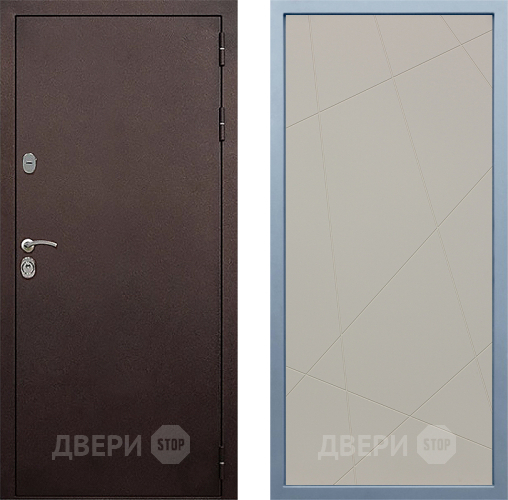 Входная металлическая Дверь Дива МД-40 Медь Д-11 Шампань в Дмитрове
