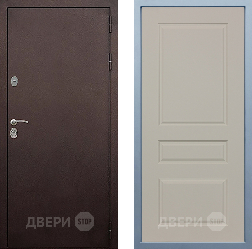 Входная металлическая Дверь Дива МД-40 Медь Д-13 Шампань в Дмитрове