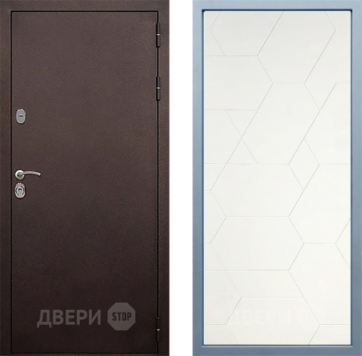 Дверь Дива МД-40 Медь М-16 Белый в Дмитрове