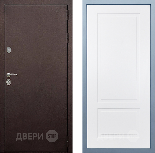 Дверь Дива МД-40 Медь Н-7 Белый в Дмитрове