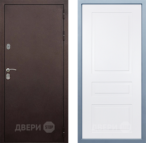 Дверь Дива МД-40 Медь Н-13 Белый в Дмитрове