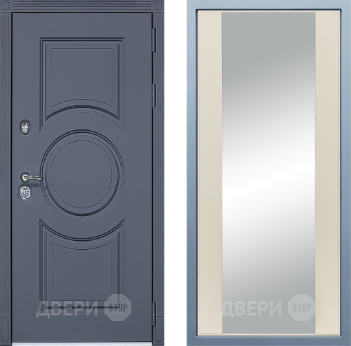 Входная металлическая Дверь Дива МХ-30 STR Д-15 Зеркало Шампань в Дмитрове