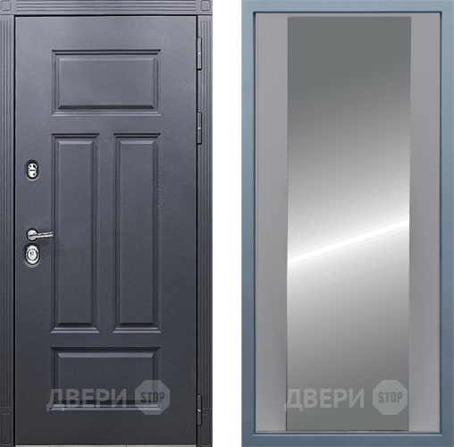 Входная металлическая Дверь Дива МХ-29 STR Д-15 Зеркало Силк Маус в Дмитрове