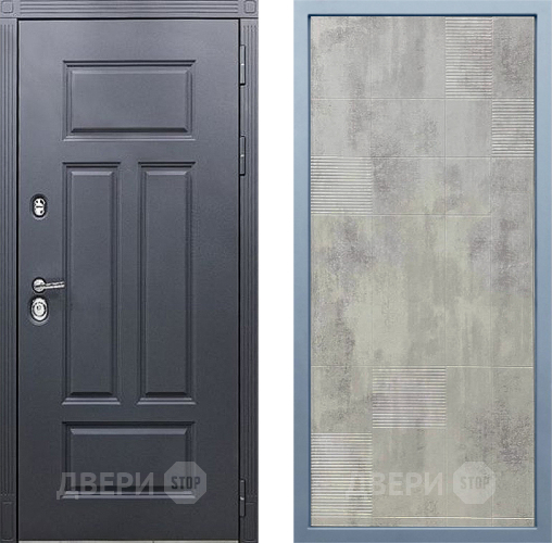 Входная металлическая Дверь Дива МХ-29 STR Д-4 Бетон темный в Дмитрове