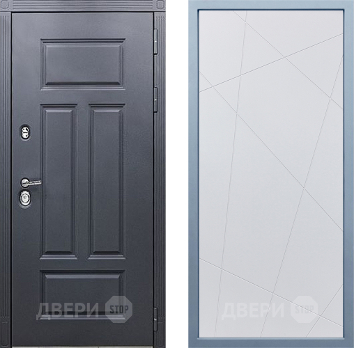 Входная металлическая Дверь Дива МХ-29 STR Д-11 Белый в Дмитрове