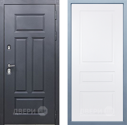 Входная металлическая Дверь Дива МХ-29 STR Н-13 Белый в Дмитрове