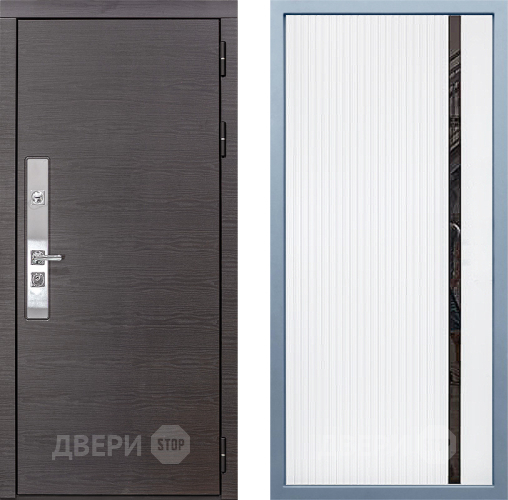 Входная металлическая Дверь Дива МХ-39 STR МХ-46 Белый матовый в Дмитрове