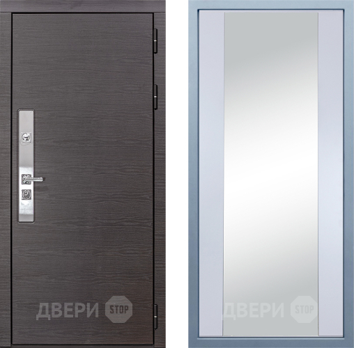 Входная металлическая Дверь Дива МХ-39 STR Д-15 Зеркало Белый в Дмитрове