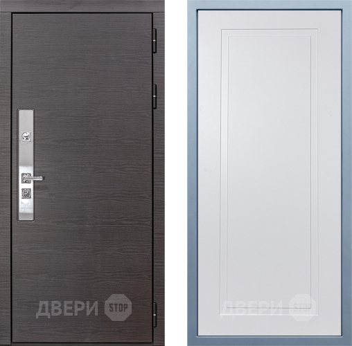 Входная металлическая Дверь Дива МХ-39 STR Н-10 Белый в Дмитрове