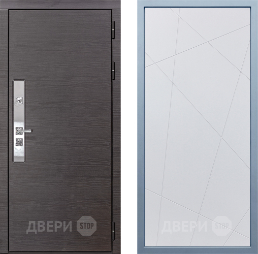 Входная металлическая Дверь Дива МХ-39 STR Д-11 Белый в Дмитрове