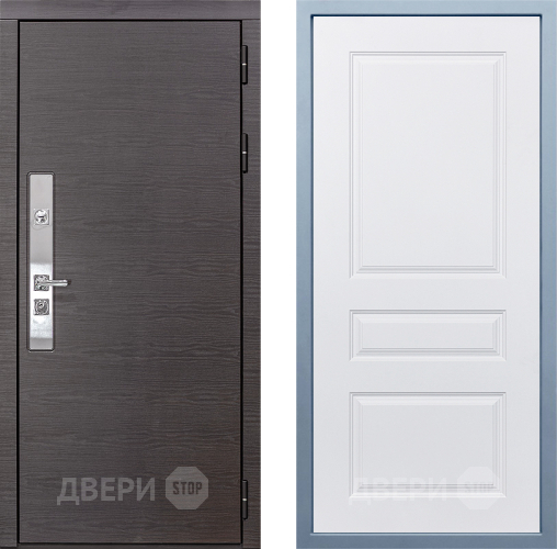Входная металлическая Дверь Дива МХ-39 STR Д-13 Белый в Дмитрове