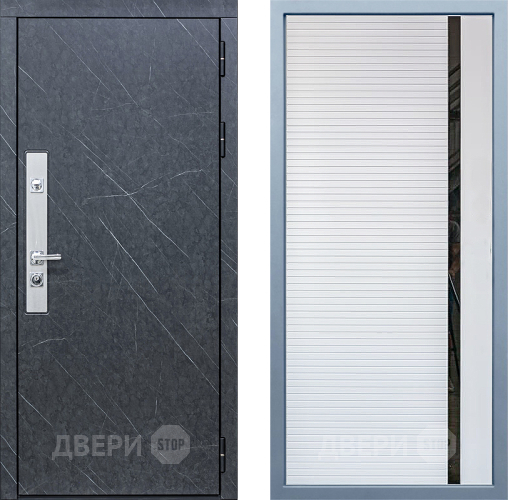 Входная металлическая Дверь Дива МХ-26 STR МХ-45 Белый матовый в Дмитрове