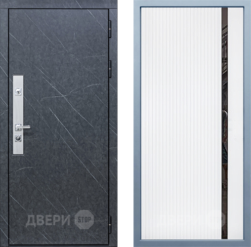 Входная металлическая Дверь Дива МХ-26 STR МХ-46 Белый матовый в Дмитрове