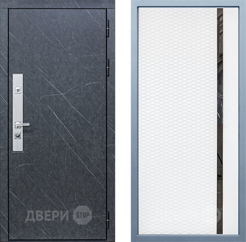 Входная металлическая Дверь Дива МХ-26 STR МХ-47 Белый матовый в Дмитрове