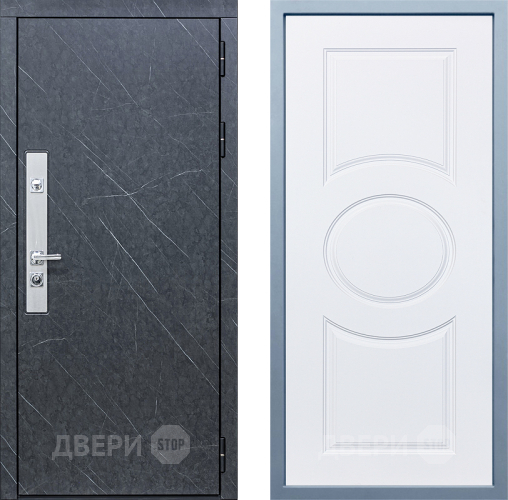 Входная металлическая Дверь Дива МХ-26 STR Д-8 Белый в Дмитрове