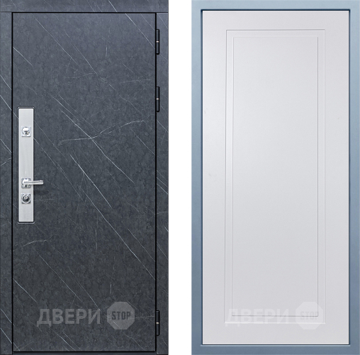 Входная металлическая Дверь Дива МХ-26 STR Н-10 Белый в Дмитрове