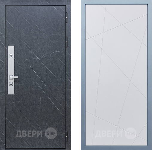 Входная металлическая Дверь Дива МХ-26 STR Д-11 Белый в Дмитрове