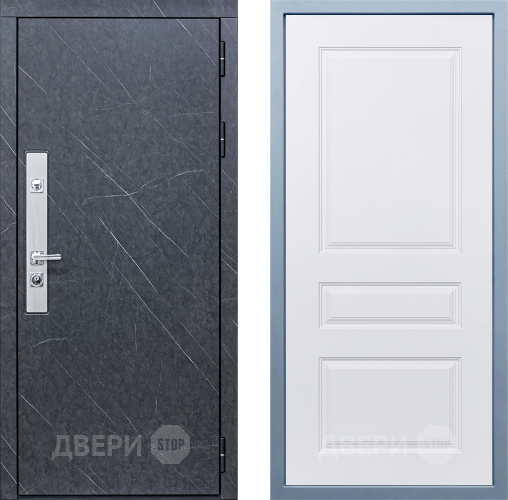 Входная металлическая Дверь Дива МХ-26 STR Д-13 Белый в Дмитрове