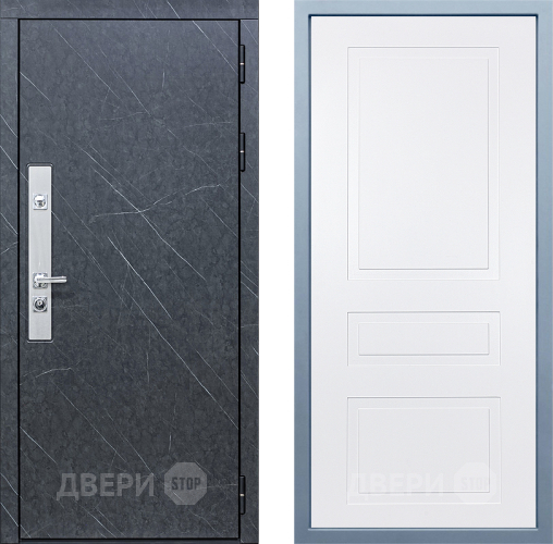 Входная металлическая Дверь Дива МХ-26 STR Н-13 Белый в Дмитрове