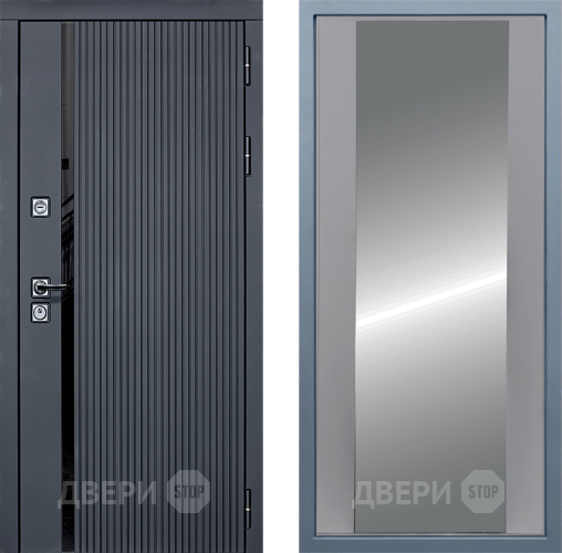 Входная металлическая Дверь Дива МХ-46 STR Д-15 Зеркало Силк Маус в Дмитрове