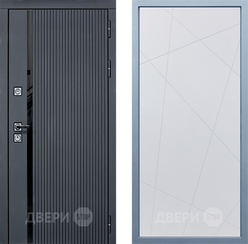 Входная металлическая Дверь Дива МХ-46 STR Д-11 Белый в Дмитрове