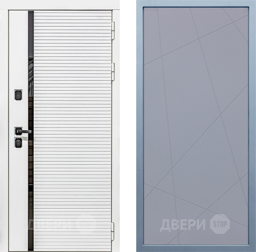 Входная металлическая Дверь Дива МХ-45 Белая STR Д-11 Силк Маус в Дмитрове