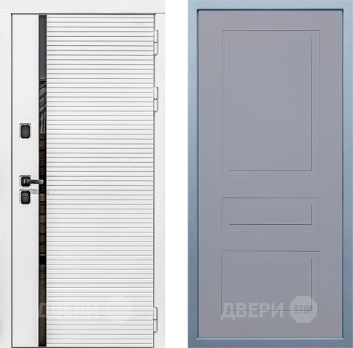 Входная металлическая Дверь Дива МХ-45 Белая STR Н-13 Силк Маус в Дмитрове