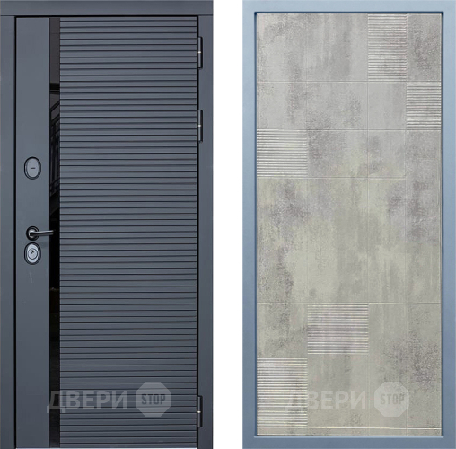 Дверь Дива МХ-45 STR Д-4 Бетон темный в Дмитрове