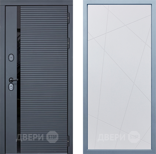 Входная металлическая Дверь Дива МХ-45 STR Д-11 Белый в Дмитрове