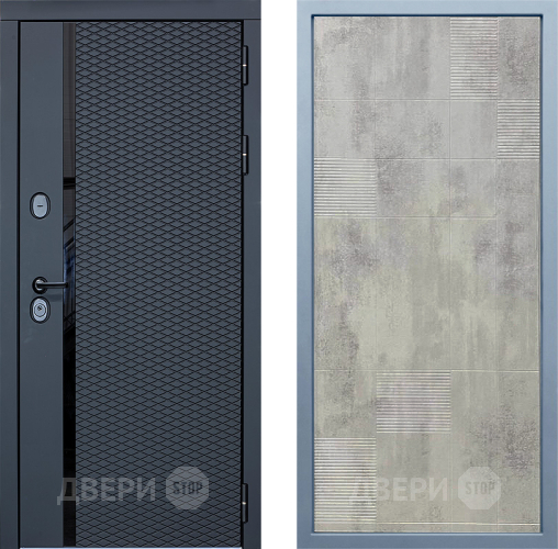 Входная металлическая Дверь Дива МХ-47 STR Д-4 Бетон темный в Дмитрове