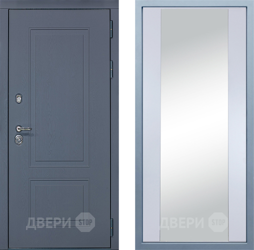 Дверь Дива МХ-38 STR Д-15 Зеркало Белый в Дмитрове