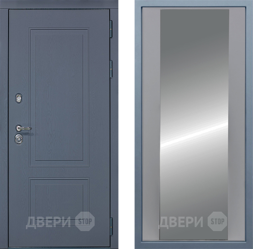 Входная металлическая Дверь Дива МХ-38 STR Д-15 Зеркало Силк Маус в Дмитрове