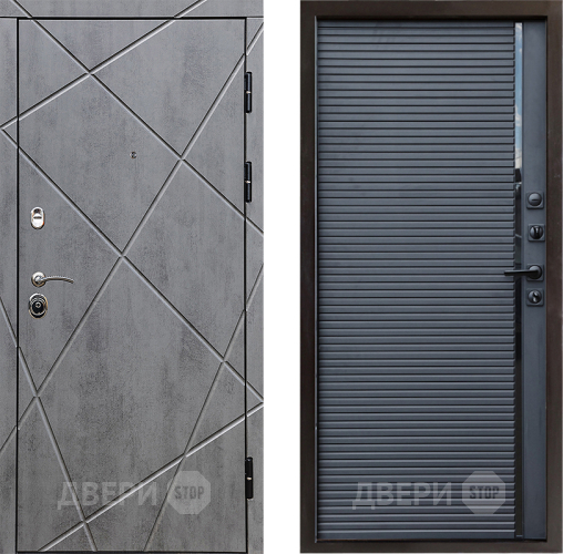 Входная металлическая Дверь Престиж Лучи Porte Черный кварц в Дмитрове