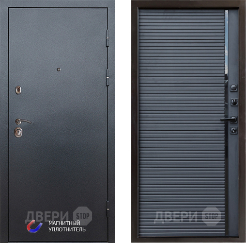 Входная металлическая Дверь Престиж Графит Porte Черный кварц в Дмитрове