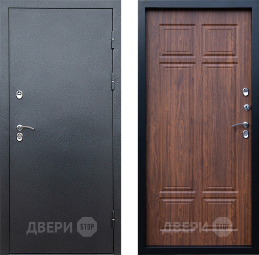 Дверь Престиж TERMO с терморазрывом Снегирь Серебро Премиум Орех темный в Дмитрове