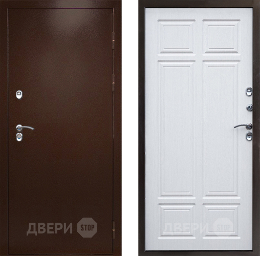 Дверь Престиж TERMO с терморазрывом Снегирь Медь Премиум Лиственница белая в Дмитрове