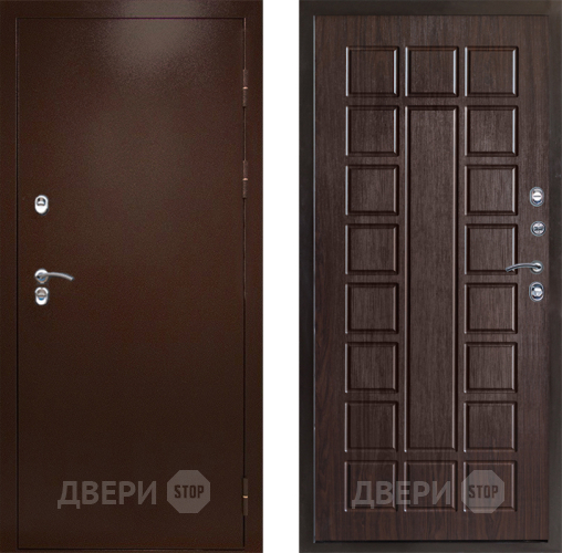 Дверь Престиж TERMO с терморазрывом Снегирь Медь Престиж Венге в Дмитрове