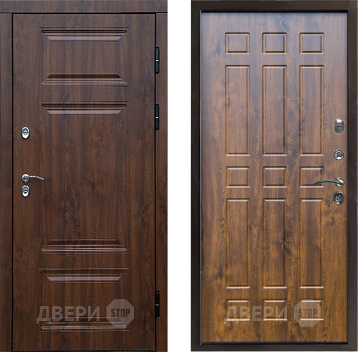 Входная металлическая Дверь Престиж TERMO с терморазрывом Премиум Орех Спарта Дуб в Дмитрове