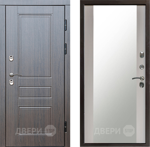 Дверь Престиж TERMO с терморазрывом Классика Зеркало Лиственница белая в Дмитрове